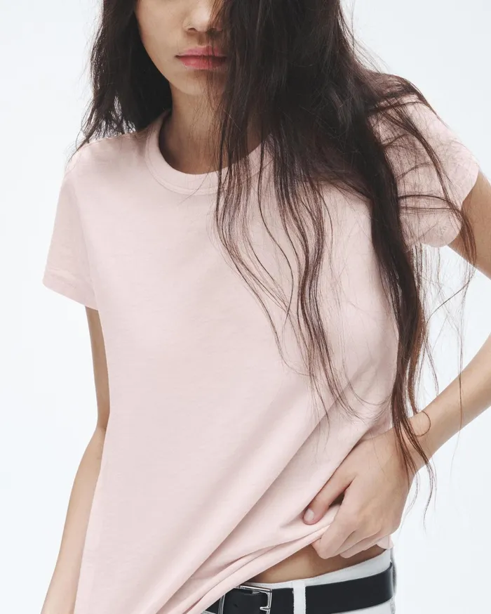 Women Rag and Bone TShirts The Slub Tee Blush Women Rag and Bone TShirts The Slub Tee Blush