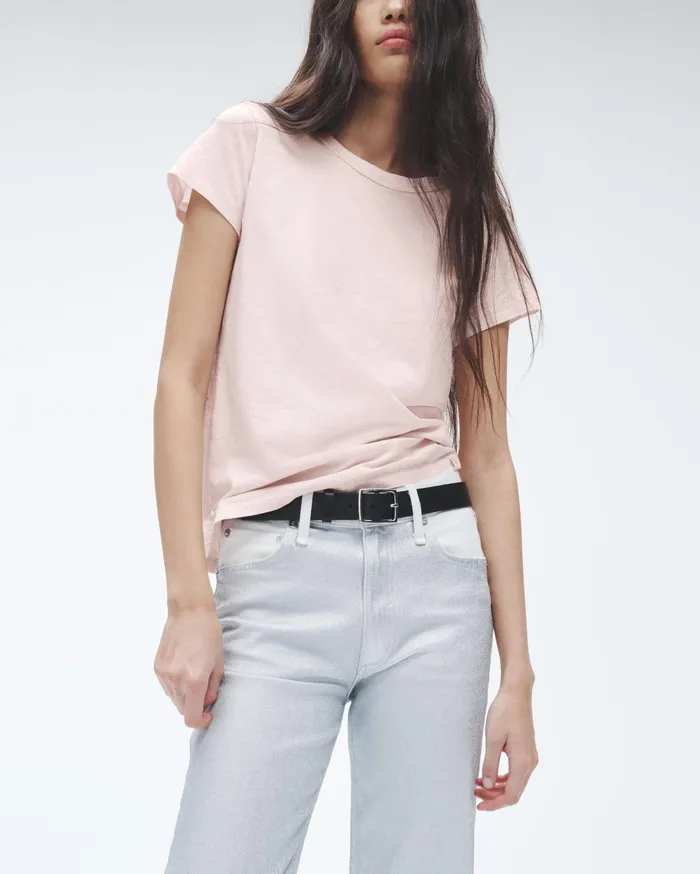 Women Rag and Bone TShirts The Slub Tee Blush Women Rag and Bone TShirts The Slub Tee Blush