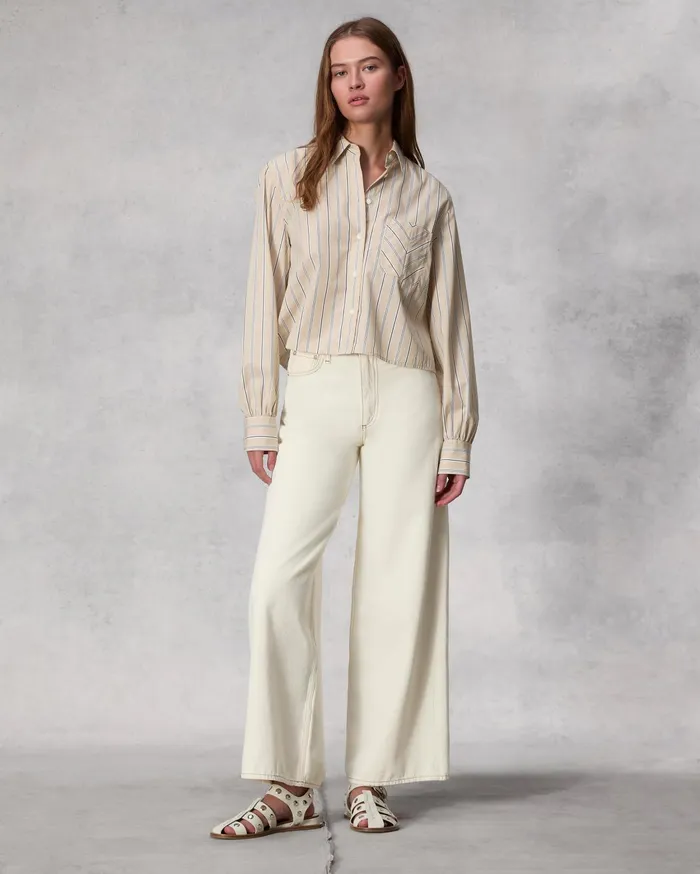 Women Rag and Bone WideLeg Sofie Ankle Wide Ecru