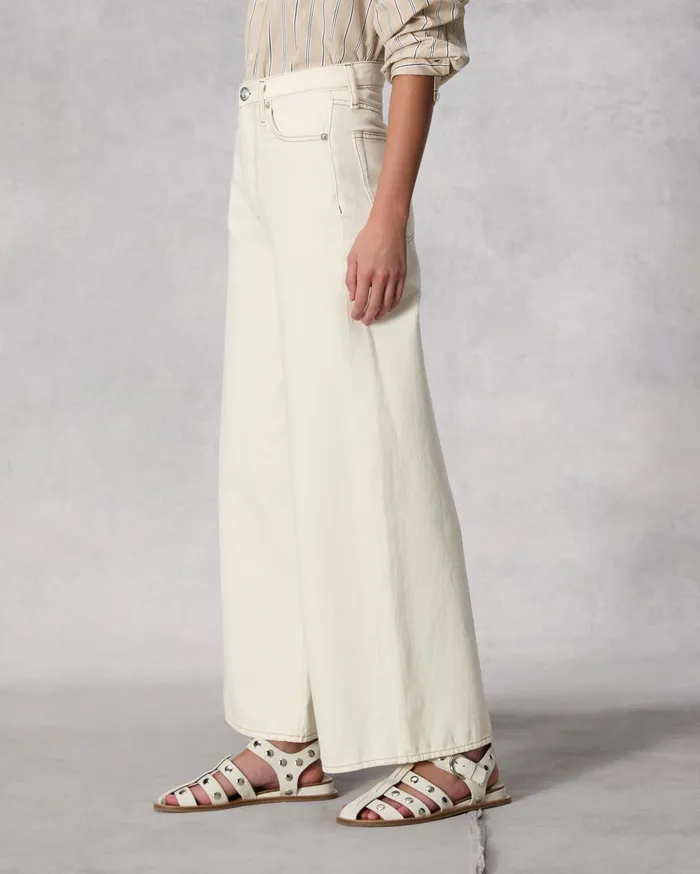 Women Rag and Bone WideLeg Sofie Ankle Wide Ecru Women Rag and Bone WideLeg Sofie Ankle Wide Ecru