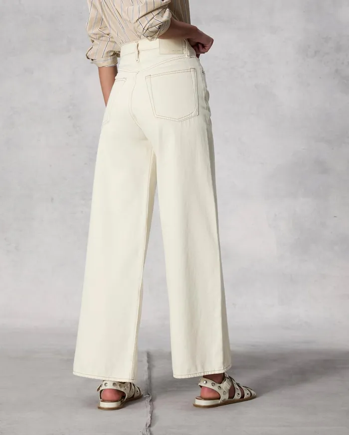 Women Rag and Bone WideLeg Sofie Ankle Wide Ecru Women Rag and Bone WideLeg Sofie Ankle Wide Ecru
