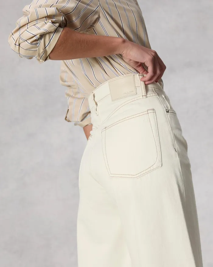 Women Rag and Bone WideLeg Sofie Ankle Wide Ecru Women Rag and Bone WideLeg Sofie Ankle Wide Ecru