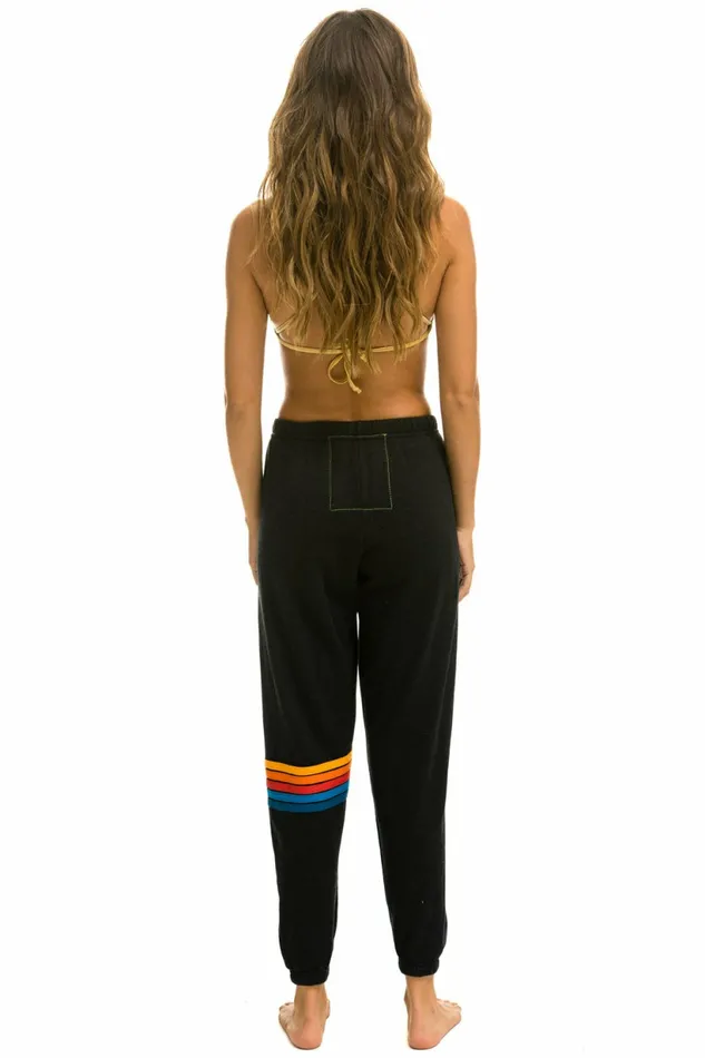 Women RAINBOW STITCH SWEATPANTS 8211 BLACK 2 Aviator Nation Sweatpants Women RAINBOW STITCH SWEATPANTS 8211 BLACK 2 Aviator Nation Sweatpants