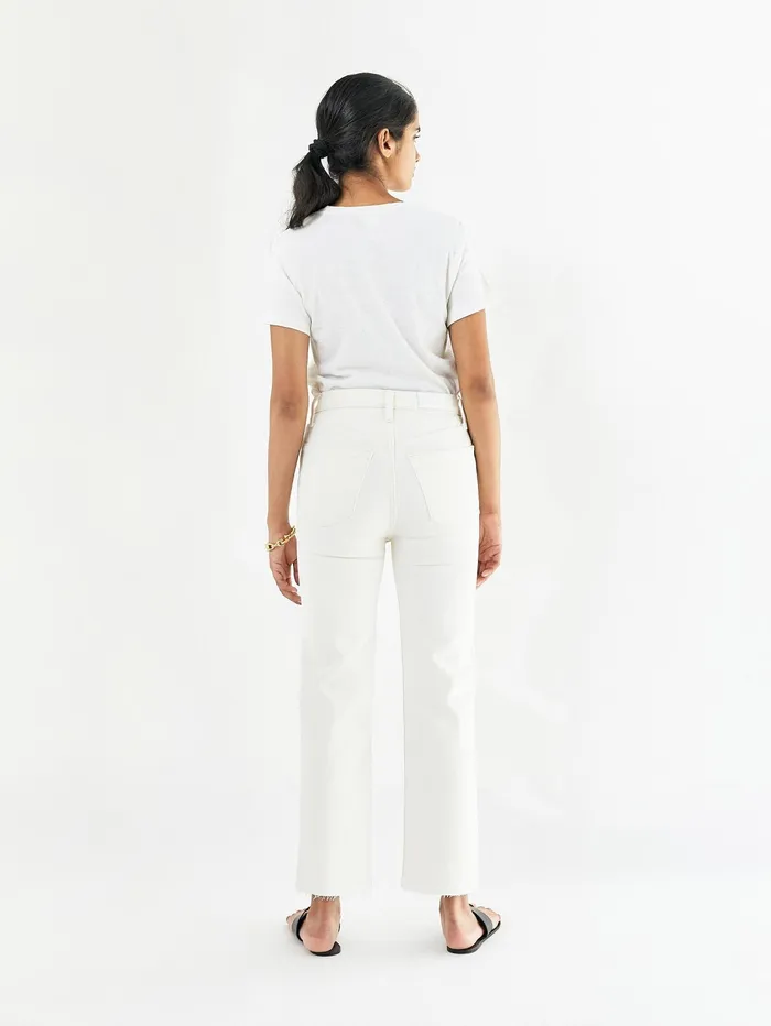 Women REDONE 8211 Classic Tee In Vintage White The UNDONE Tops