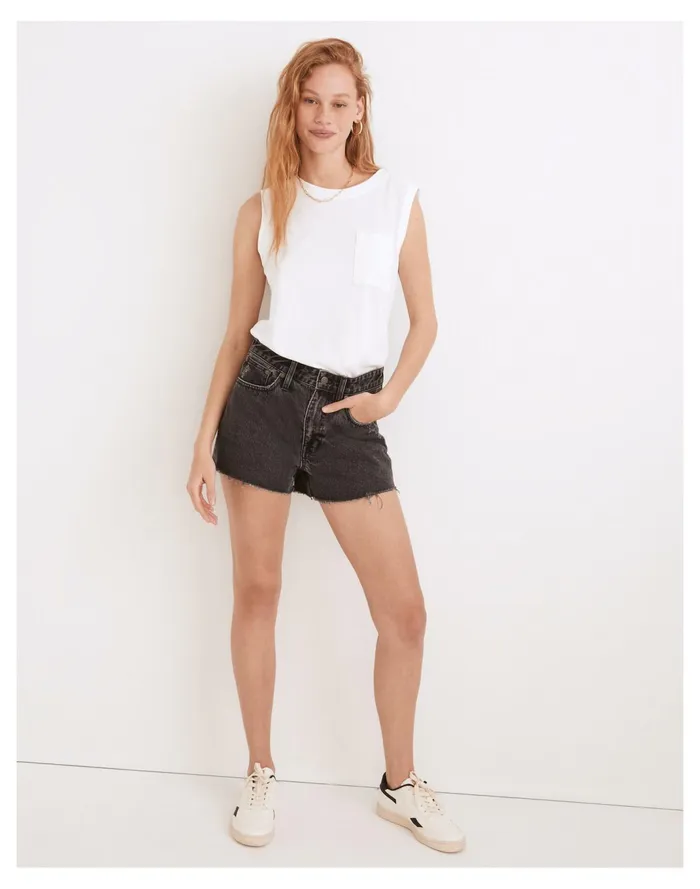Women Relaxed Denim Shorts In Haywood Wash Haywood Wash Madewell Shorts
