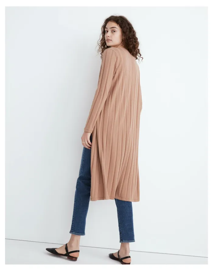 Women Ribbed Sweater Knit Maxi Cardigan Faded Earth Madewell Sweaters Women Ribbed Sweater Knit Maxi Cardigan Faded Earth Madewell Sweaters