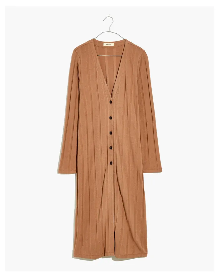 Women Ribbed Sweater Knit Maxi Cardigan Faded Earth Madewell Sweaters Women Ribbed Sweater Knit Maxi Cardigan Faded Earth Madewell Sweaters