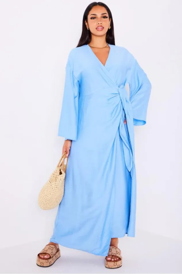 Women Robe Bleue Empicement Superpos Nou Blue Brentiny Paris Short Dresses