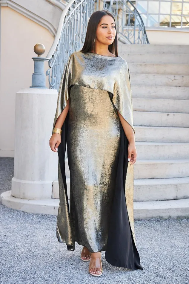 Women Robe Dore Ample Paillete Empicement Voile Manches Courtes Golden Brentiny Paris Short Dresses Women Robe Dore Ample Paillete Empicement Voile Manches Courtes Golden Brentiny Paris Short Dresses