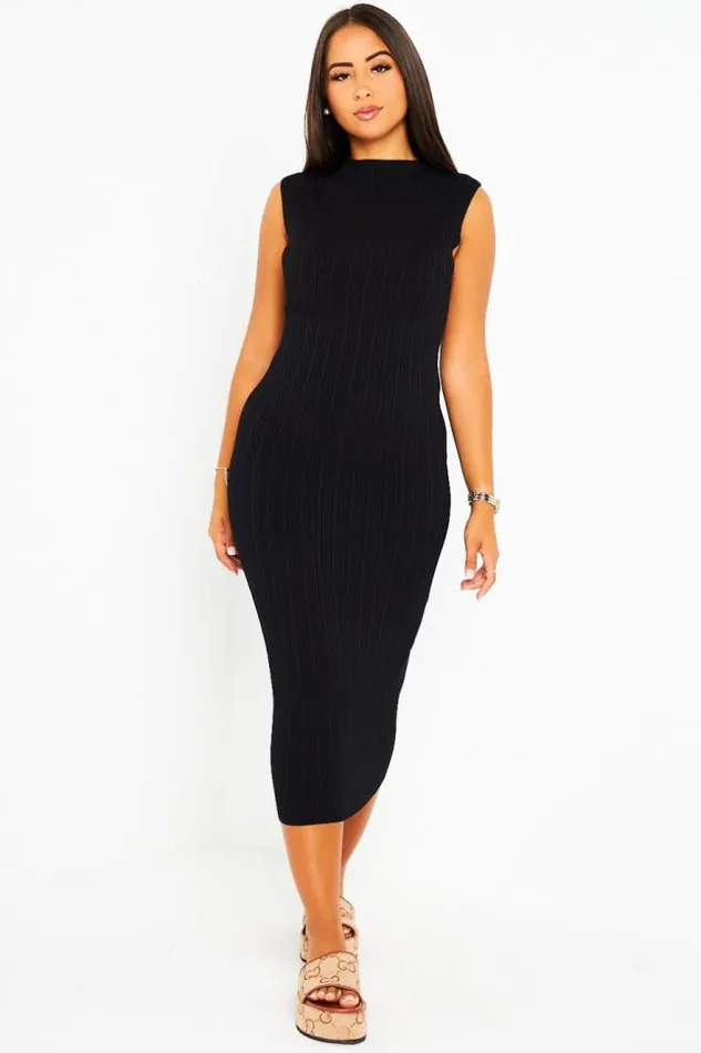 Women Robe Noire Coupe Droite Col Montant Black Brentiny Paris Short Dresses Women Robe Noire Coupe Droite Col Montant Black Brentiny Paris Short Dresses