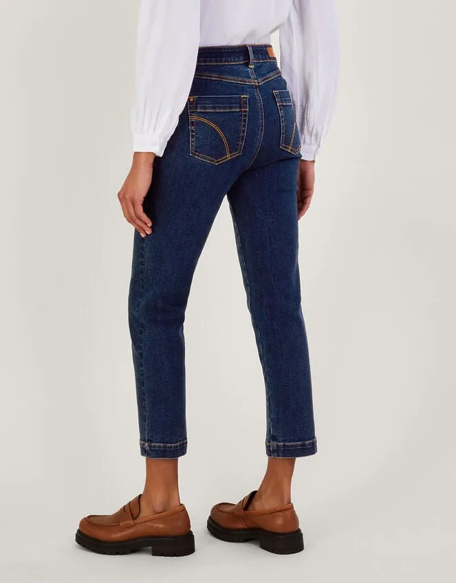 Women Safaia Crop Jeans With Sustainable Cotton Blue Monsoon Trousers and Jeans