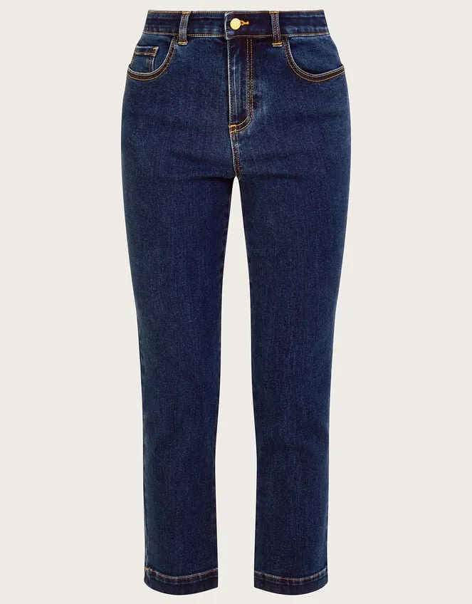 Women Safaia Crop Jeans With Sustainable Cotton Blue Monsoon Trousers and Jeans