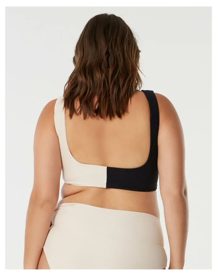 Women SAINT SOMEBODY Mystery Of Love Textured Bikini Top Black Madewell Swim Women SAINT SOMEBODY Mystery Of Love Textured Bikini Top Black Madewell Swim