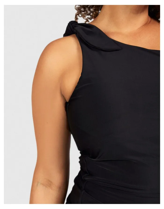 Women SAINT SOMEBODY The Way She Moves One Shoulder Singlet Top Black Madewell Swim Women SAINT SOMEBODY The Way She Moves One Shoulder Singlet Top Black Madewell Swim