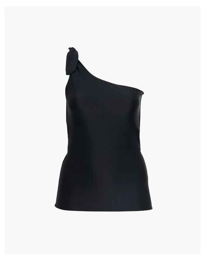 Women SAINT SOMEBODY The Way She Moves One Shoulder Singlet Top Black Madewell Swim Women SAINT SOMEBODY The Way She Moves One Shoulder Singlet Top Black Madewell Swim