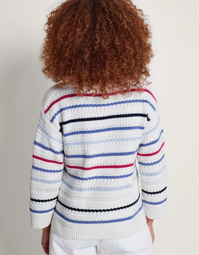 Women Sainy Stitch Jumper Ivory Monsoon Casualwear