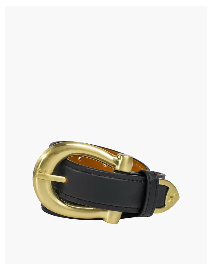 Women Sancia Leather Camille Belt Black Madewell Belts