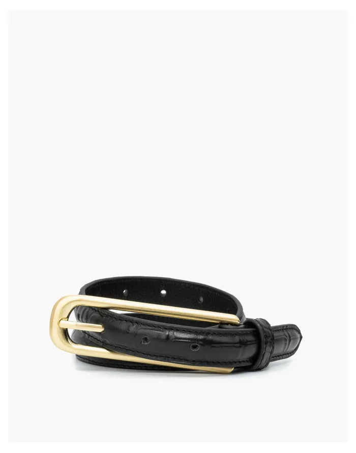 Women Sancia Leather Jolene Belt Black Madewell Belts