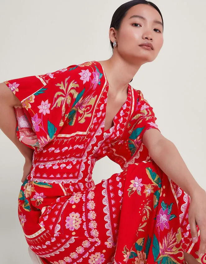 Women Sandie Print Dress Red Monsoon Dresses