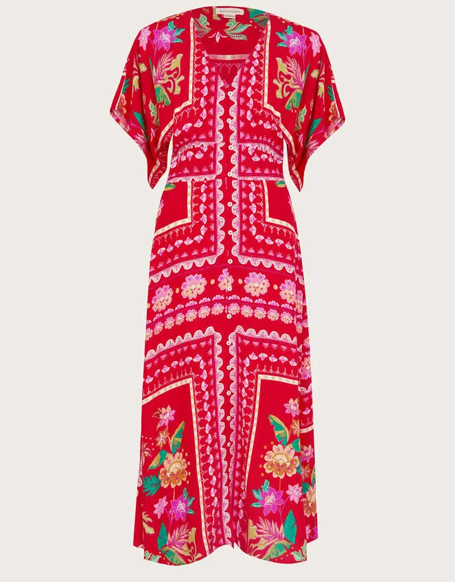Women Sandie Print Dress Red Monsoon Dresses