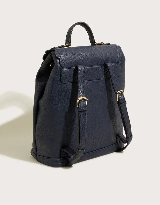 Women Scallop Backpack Blue Monsoon Bags and Purses