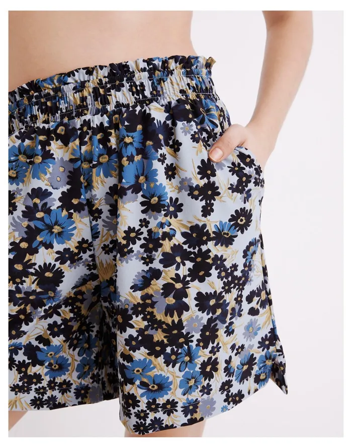 Women Second Wave Board Shorts In Daisy Reverie Dusty Pool Madewell Swim Women Second Wave Board Shorts In Daisy Reverie Dusty Pool Madewell Swim