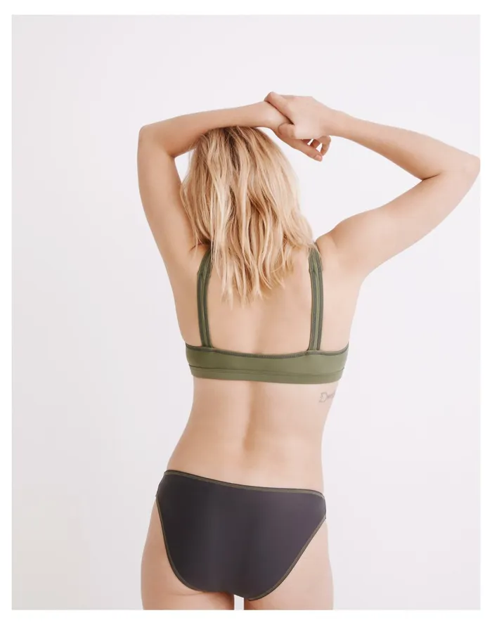Women Second Wave Classic Bikini Bottom Coal Madewell Swim Women Second Wave Classic Bikini Bottom Coal Madewell Swim