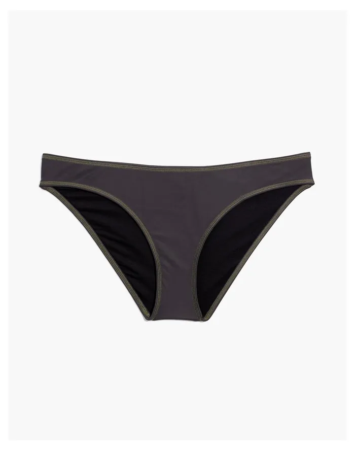 Women Second Wave Classic Bikini Bottom Coal Madewell Swim Women Second Wave Classic Bikini Bottom Coal Madewell Swim