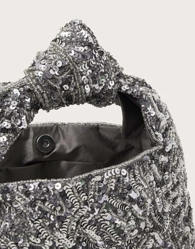 Women Sequin Knot Bag Monsoon Bags and Purses