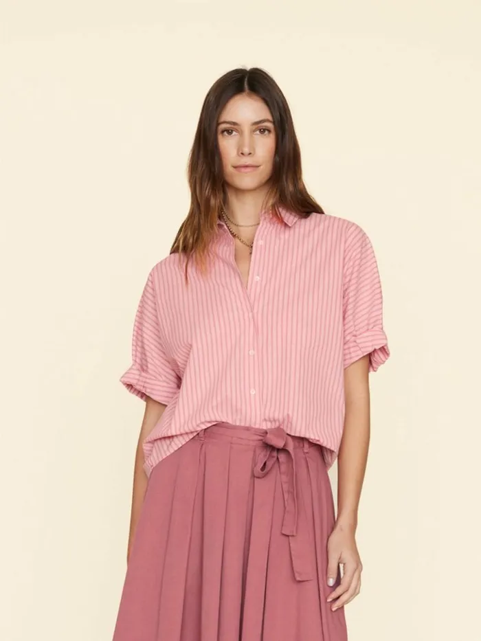Women Shirts Xirena Cameo Rose Teddy Shirt