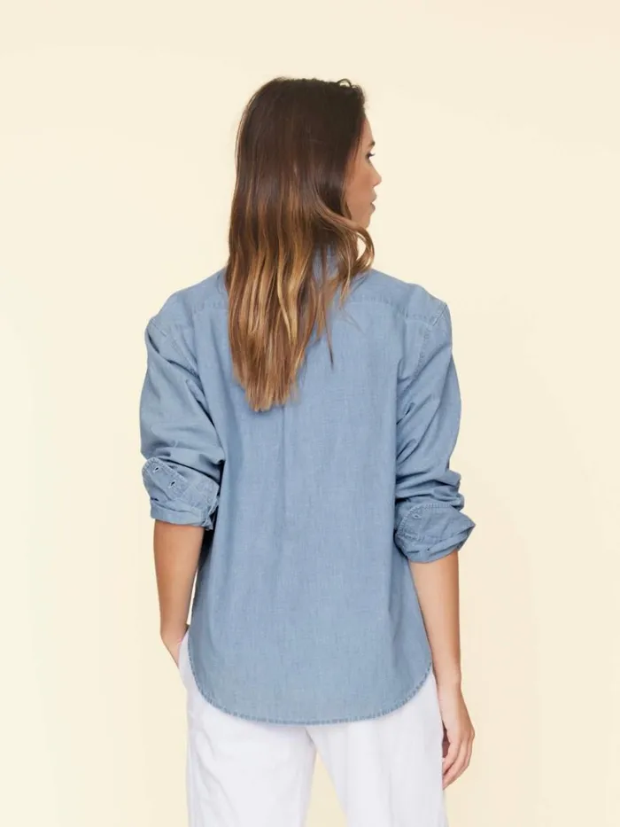Women Shirts Xirena Dusty Blue Beau Shirt