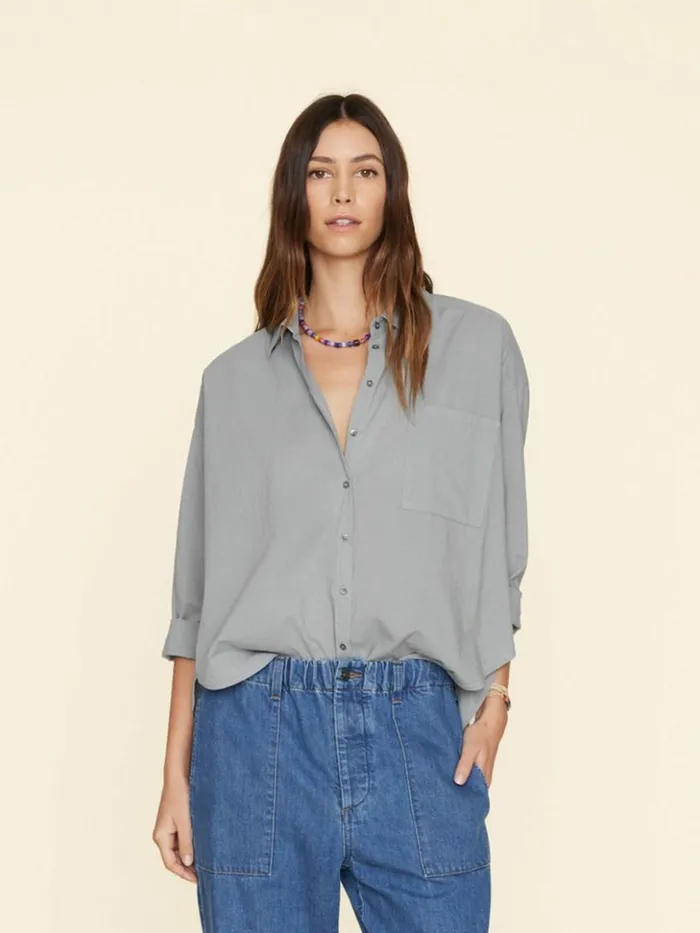 Women Shirts Xirena Stone Grey Jordy Shirt