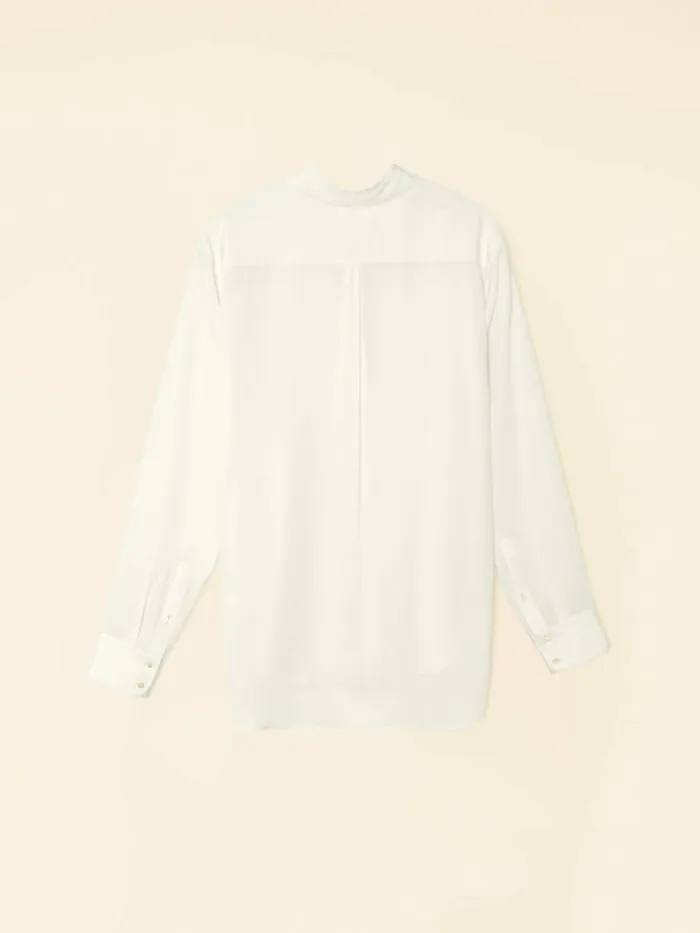 Women Shirts Xirena White Agate Beau Silk Shirt
