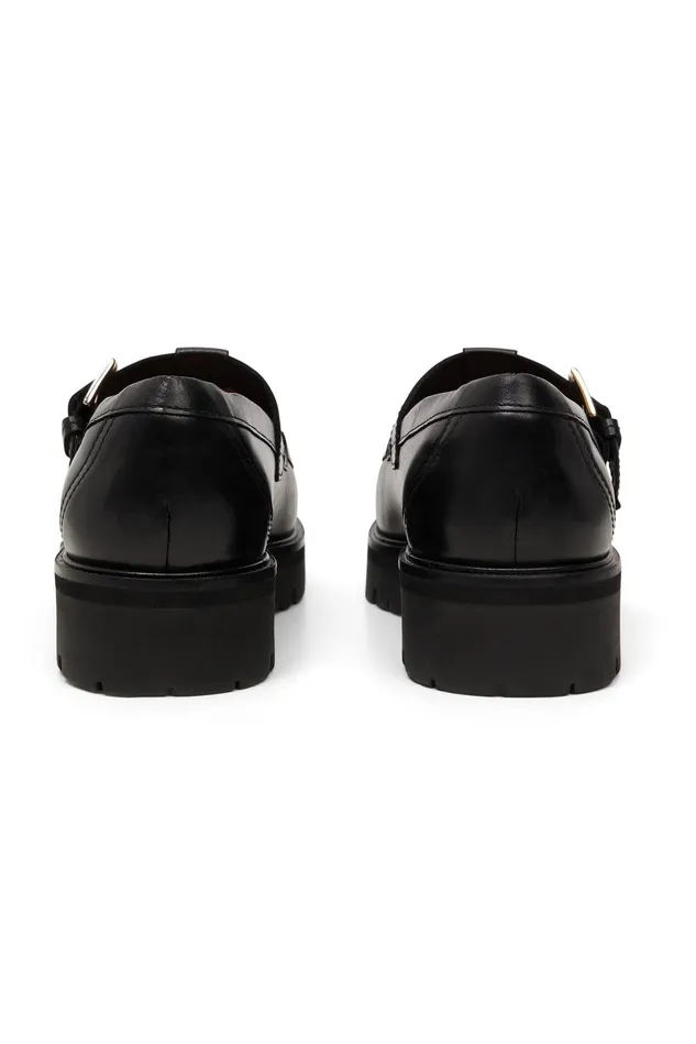 Women Shoes Phany Noir Mary Jane Cuir Noir Des Petits Hauts Shoes and Socks