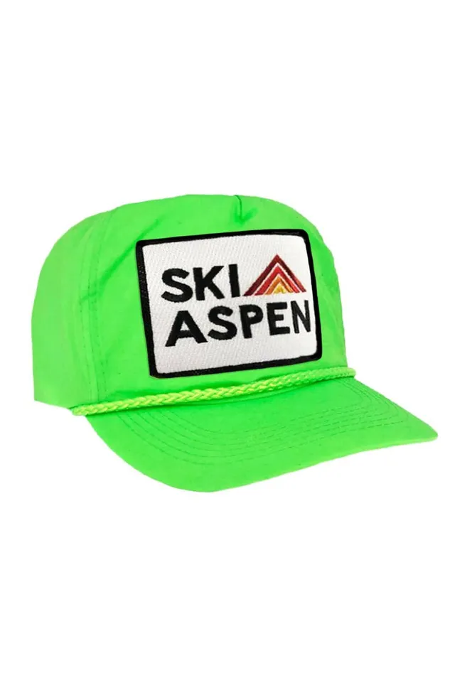 Women SKI ASPEN 8211 VINTAGE NYLON TRUCKER HAT Aviator Nation TruckerHats Women SKI ASPEN 8211 VINTAGE NYLON TRUCKER HAT Aviator Nation TruckerHats
