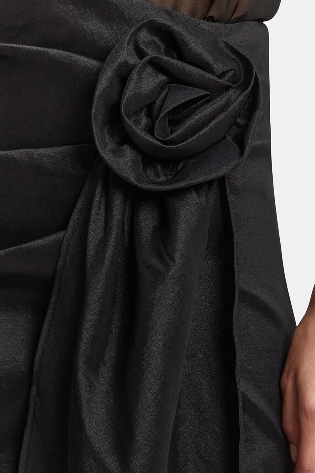 Women Skirts Bardot Carsen Flower Skirt In Black Black Women Skirts Bardot Carsen Flower Skirt In Black Black