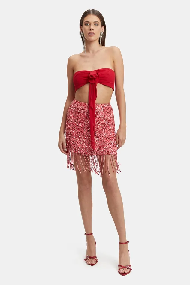 Women Skirts Bardot Sabri Mini Skirt In Multipink Multipink