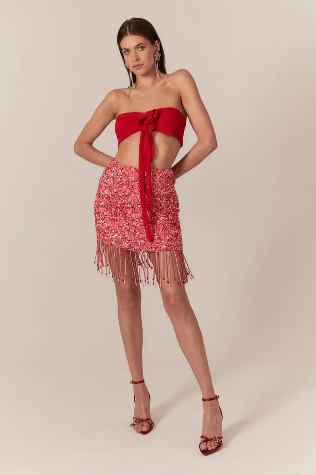 Women Skirts Bardot Sabri Mini Skirt In Multipink Multipink Women Skirts Bardot Sabri Mini Skirt In Multipink Multipink