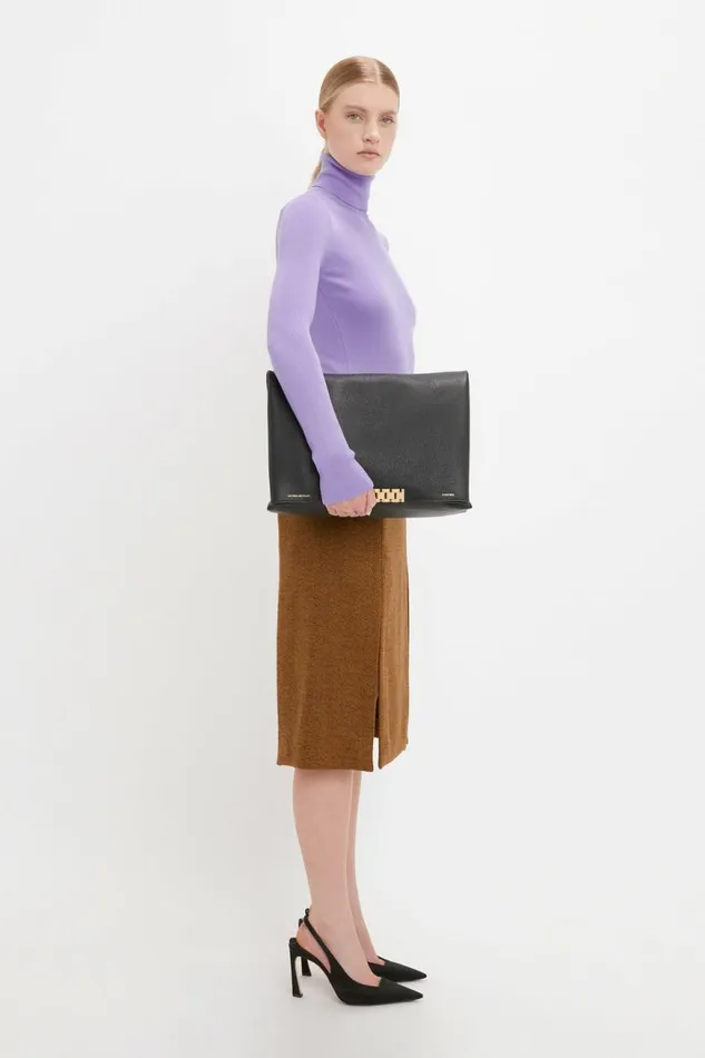 Women Skirts Victoria Beckham Double Layer Split Skirt In Caramel