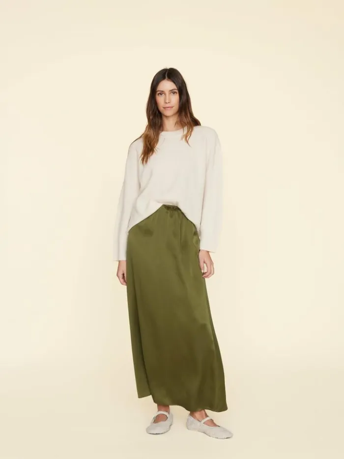 Women Skirts Xirena Olive Gold Sela Skirt