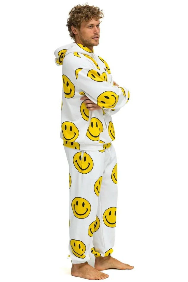 Women SMILEY REPEAT RELAXED PULLOVER HOODIE 8211 WHITE Aviator Nation Hoodies Women SMILEY REPEAT RELAXED PULLOVER HOODIE 8211 WHITE Aviator Nation Hoodies