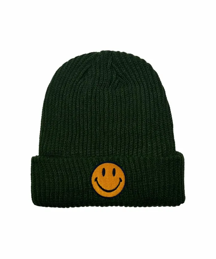Women SMILEY RIB BEANIE 8211 OLIVE Aviator Nation Beanies