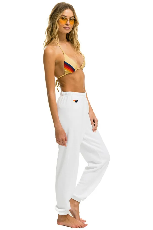 Women SMILEY SUNSET WOMENS SWEATPANTS 8211 WHITE Aviator Nation Sweatpants Women SMILEY SUNSET WOMENS SWEATPANTS 8211 WHITE Aviator Nation Sweatpants