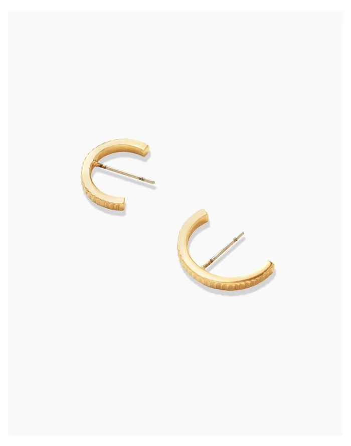 Women SOKO Meta Huggie Hoop Earring Gold Madewell Earrings