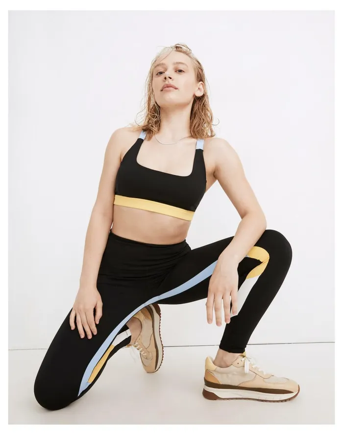 Women Splits59 Recycled Techflex Iselin High Waisted 78 Leggings In Black Colorblock Black Madewell Activewear Women Splits59 Recycled Techflex Iselin High Waisted 78 Leggings In Black Colorblock Black Madewell Activewear