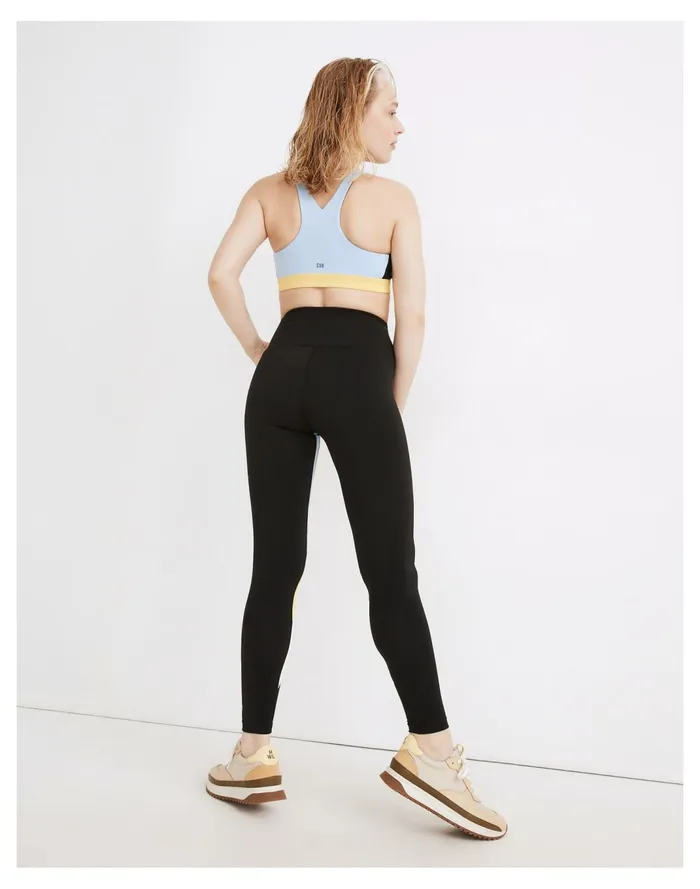 Women Splits59 Recycled Techflex Iselin High Waisted 78 Leggings In Black Colorblock Black Madewell Activewear Women Splits59 Recycled Techflex Iselin High Waisted 78 Leggings In Black Colorblock Black Madewell Activewear
