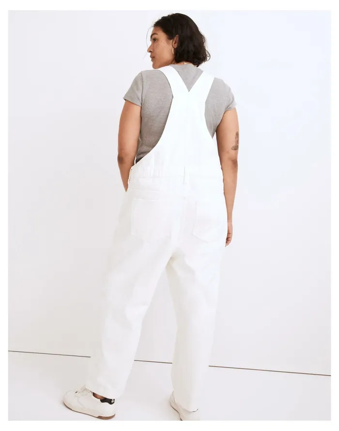 Women Straight Leg Overalls In Tile White Tile White Madewell Jeans Women Straight Leg Overalls In Tile White Tile White Madewell Jeans
