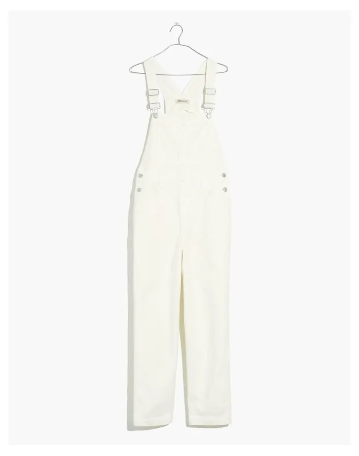 Women Straight Leg Overalls In Tile White Tile White Madewell Jeans Women Straight Leg Overalls In Tile White Tile White Madewell Jeans