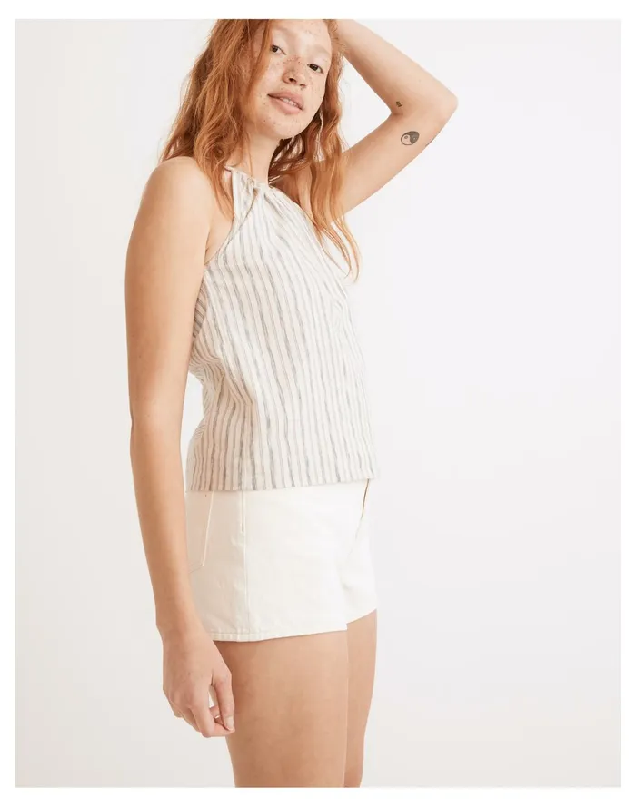 Women Striped Cutaway Tank Top Ikat Stripe Madewell Tops and Shirts Women Striped Cutaway Tank Top Ikat Stripe Madewell Tops and Shirts