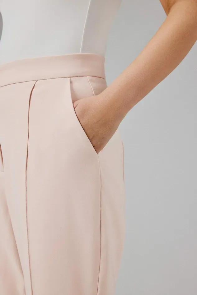 Women Suiting Lavish Alice EMELIE Tailored Fit And Flare Trousers In Light Pink Light Pink
